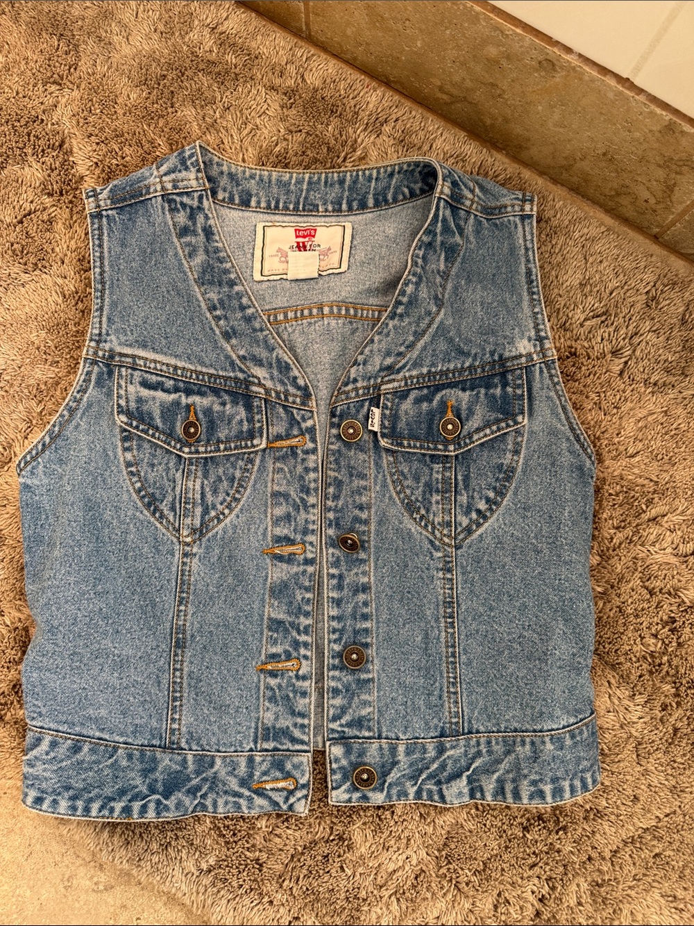Levi's Light Blue Denim Vest